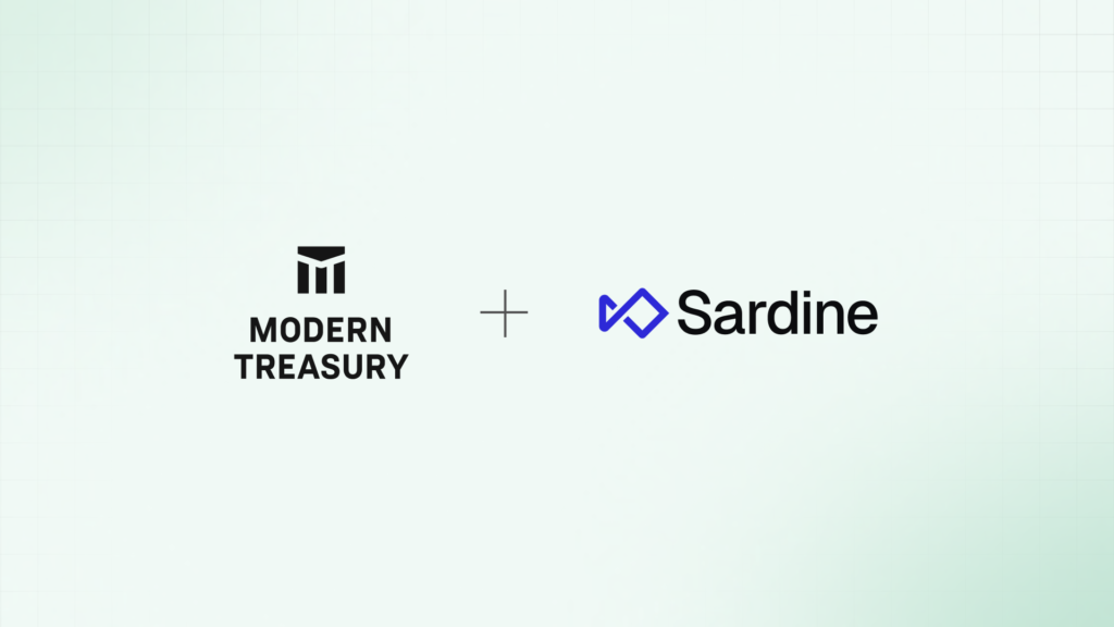 Modern Treasury partners with Sardine to embed real-time fraud detection in payments infrastructure Modern Treasury partners with Sardine to embed real-time fraud detection in payments infrastructure
