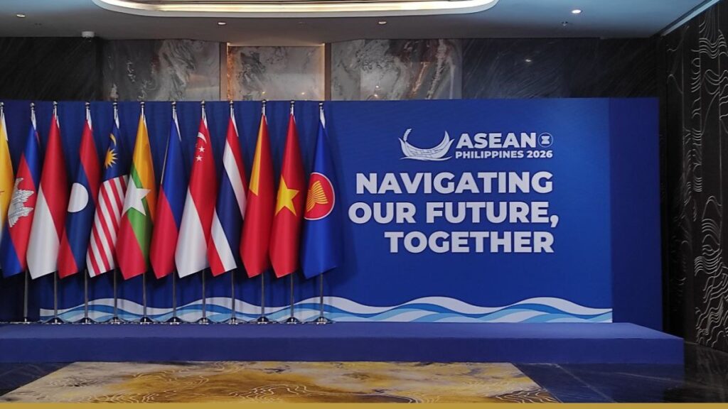 ASEAN’s DEFA Moves Digital Trade Rulemaking Beyond the WTO Flags of ASEAN member states in front of the ASEAN Philippines 2026 backdrop