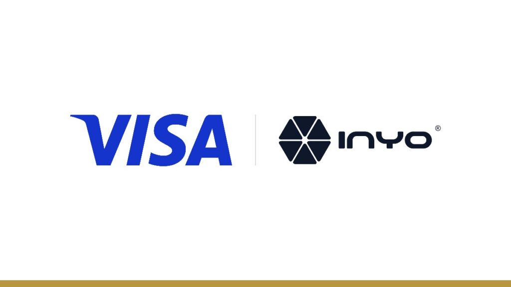 Visa and Inyo Global logos for Visa Direct USDC prefunding